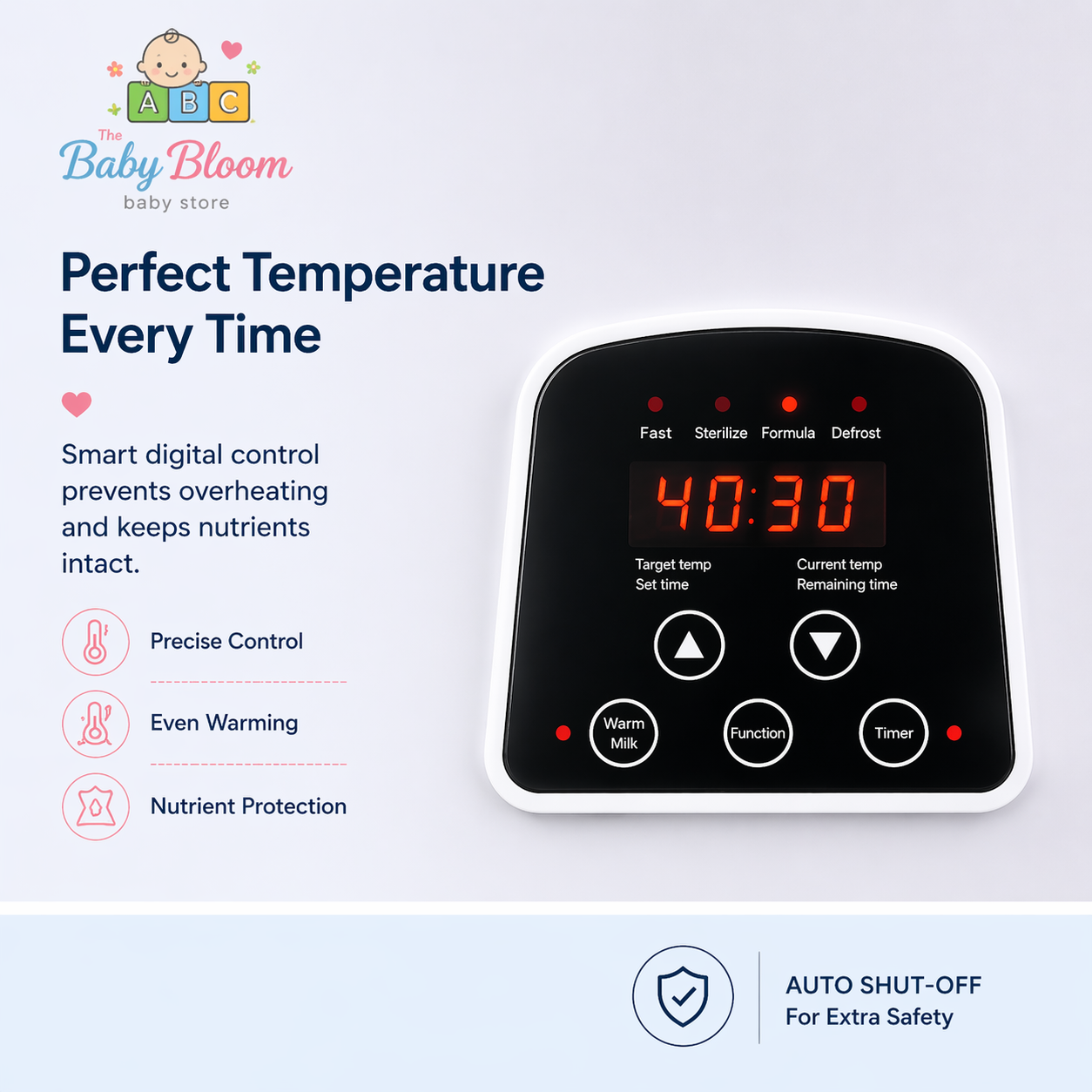 Baby Bloom Smart Bottle Warmer & Sterilizer Pro
