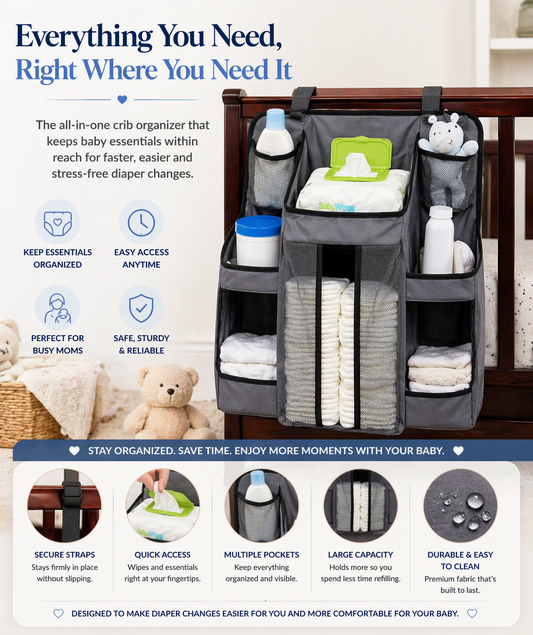 Baby Bloom Nursery Storage Organizer